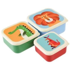Boite &agrave; Gouter Animaux R&eacute;tro - Lot De 3 -Petits Trésors Soldes p 1332 supp 2 210818183137