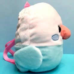 Peluche Mochikko Kotoritai Sac &agrave; Dos Oiseau Blanc Et Bleu 30 Cm -Petits Trésors Soldes p 1458 supp 2 171020184616