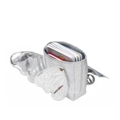 Sac &agrave; Dos Paillette Argent Avec Ailes De Papillon - Caramel Et Cie -Petits Trésors Soldes p 1492 supp 5 210104175358