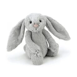 Peluche Jellycat Lapin Silver &ndash; Bashful Silver Bunny &ndash; Small Bass6bs 18cm