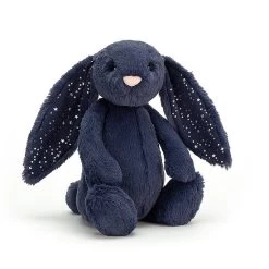 Peluche Jellycat Lapin Bleu Etoile &ndash; Bashful Stardust Bunny &ndash; Medium Bas3sd 31cm