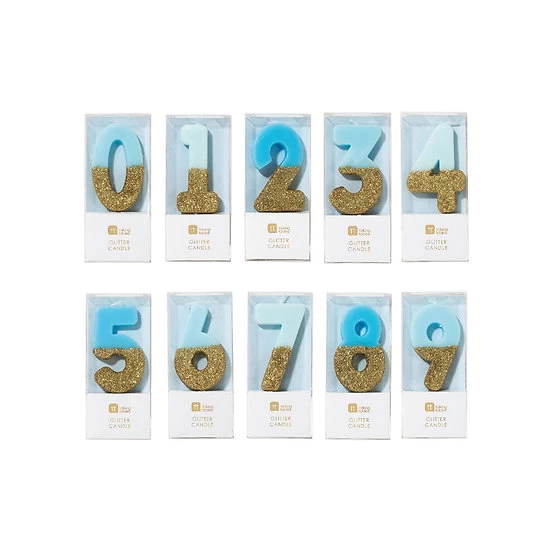 Bougie Anniversaire Chiffre Bleu Et Paillette 3 Bougie Anniversaire Chiffre Bleu Et Paillette