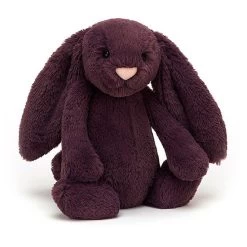Peluche Jellycat Lapin Violet &ndash; Bashful Plum Bunny &ndash; Medium Bas3plum 31cm