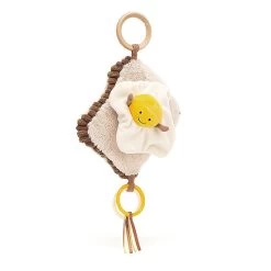 Jouet B&eacute;b&eacute; Jellycat - Amuseable Egg On Toast Activity Toy - Aat2et 17 Cm