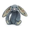 Peluche Jellycat Lapin Bleu Gris - Blossom Dusky Blue Bunny - Small Bl6duskn 18cm -Petits Trésors Soldes p 2472G 201118173614