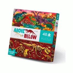 Puzzle 48 Pi&egrave;ces - Dessus/dessous - Les Dinosaures