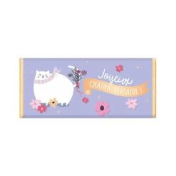 Tablette Chocolat Cadeau Bio - Joyeux Chatnniversaire