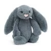 Peluche Jellycat Bleu Gris &ndash; Bashful Dusky Blue Bunny &ndash; Medium Bas3duskb 31cm -Petits Trésors Soldes p 2635G 210105165757