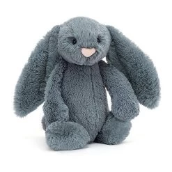 Peluche Jellycat Bleu Gris &ndash; Bashful Dusky Blue Bunny &ndash; Medium Bas3duskb 31cm