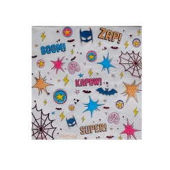 20 Serviettes En Papier Anniversaire Superheros -Petits Trésors Soldes p 3068 supp 2 210407165517