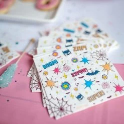 20 Serviettes En Papier Anniversaire Superheros -Petits Trésors Soldes p 3068 supp 5 210407165520