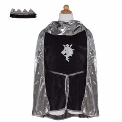 D&eacute;guisement Enfant Chevalier Argent - Tunique, Cape Et Couronne - 5/6 Ans -Petits Trésors Soldes p 3076 supp 7 210407175718