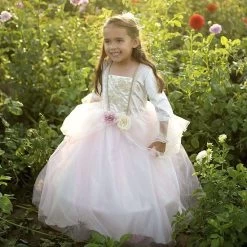 D&eacute;guisement Fille Princesse Deluxe Rose Et Or - 5/7 Ans