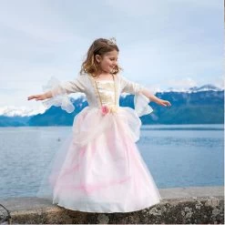 D&eacute;guisement Fille Princesse Deluxe Rose Et Or - 5/7 Ans -Petits Trésors Soldes p 3078 supp 3 211021140249