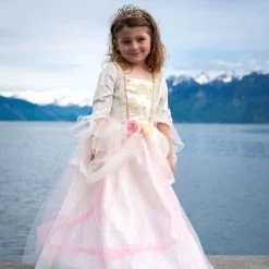 D&eacute;guisement Fille Princesse Deluxe Rose Et Or - 5/7 Ans -Petits Trésors Soldes p 3078 supp 4 211021140251