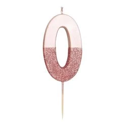 Bougie Anniversaire Chiffre Rose Gold Et Paillette -Petits Trésors Soldes p 3135 option 1 210427235421