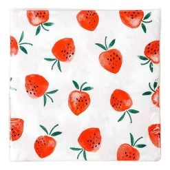 Serviette En Papier Fraise - Lot De 20 -Petits Trésors Soldes p 3142 supp 3 210428104101