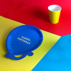 Assiette En Carton En Forme De Ballon - Lot De 12 -Petits Trésors Soldes p 3147 supp 2 210428112454