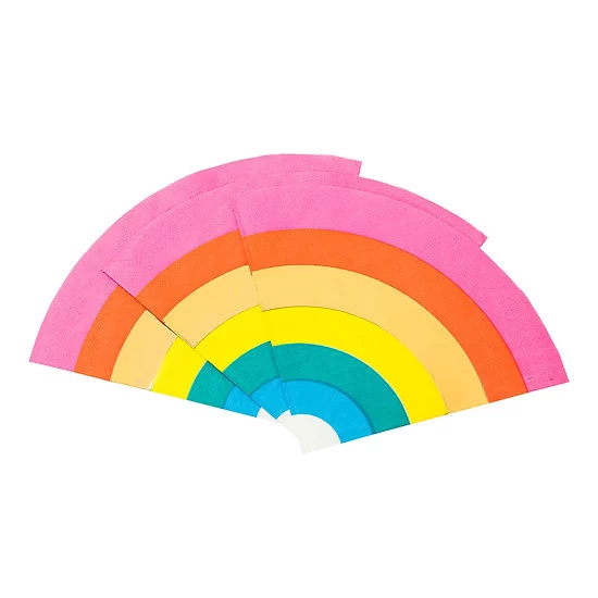Serviette En Papier En Forme D'arc En Ciel - Lot De 16 4 Serviette En Papier En Forme D'arc En Ciel - Lot De 16 – Image 2