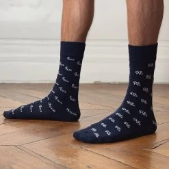 Chaussettes Hommes - Les Pile Ou Face - Marine - Taille 43/46