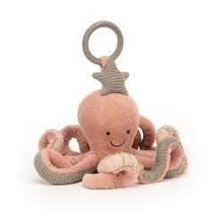 Jouet D'activit&eacute;s B&eacute;b&eacute; Jellycat - Odell Octopus - Activity Toy - Od2at