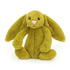 Peluche Jellycat Vert Pomme &ndash; Bashful Zingy Bunny &ndash; Small Bass6zb 18cm