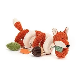 Jouet B&eacute;b&eacute; Jellycat - Cordy Roy Renard Spiral - Cordy Roy Baby Fox Spiral Activity Toy - Srsat4fx - 13 Cm