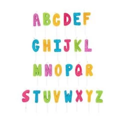 Bougie Anniversaire Lettre Paillettes