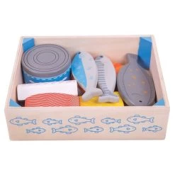 Jouet Dinette En Bois - Le Panier Du Poissonnier -Petits Trésors Soldes p 3576 supp 3 210910144138