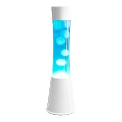 Lampe &agrave; Lave 40 Cm - Blanc - Liquide Bleu & Lave Blanche -Petits Trésors Soldes p 3667 supp 2 211013121000