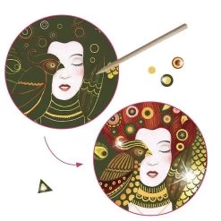 Jeu Cr&eacute;atif 7 &agrave; 99 Ans - Cartes &agrave; Gratter - Inspired By Golden Muses - Gustave Klimt -Petits Trésors Soldes p 3770 supp 4 211221183243