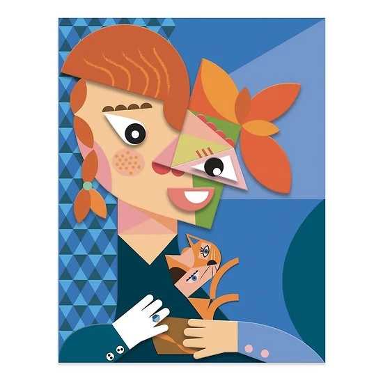 Jeu Créatif 4 à 99 Ans - Collages Et Stickers Inspired By Tetes Au Carré - Pablo Picasso 4 Jeu Créatif 4 à 99 Ans - Collages Et Stickers Inspired By Tetes Au Carré - Pablo Picasso – Image 2