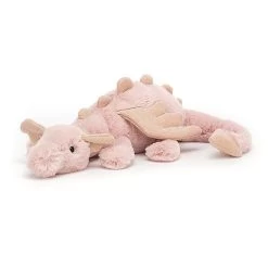 Peluche Jellycat Dragon Rose &ndash; Rose Dragon Little &ndash; Rose6ddl 26 Cm