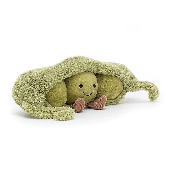 Peluche Jellycat Petits Pois – Amuseable Pea In A Pod - A2ppod 26 Cm 6 Peluche Jellycat Petits Pois – Amuseable Pea In A Pod - A2ppod 26 Cm – Image 4