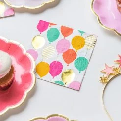 Serviette Cocktail Ballons - Lot De 16