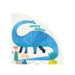 Serviette En Papier D&eacute;coupe Dinosaure - Lot De 16
