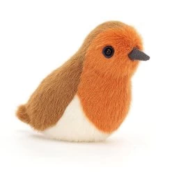 Peluche Jellycat Oiseau Rouge Gorge - Birdling Robin - Bir6rb 10 Cm