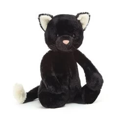 Peluche Jellycat Chat Noir &ndash; Bashful Black Kitten - Bas3bkit 31 Cm