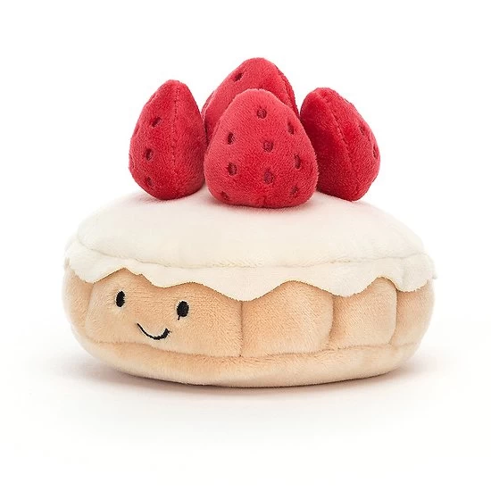 Peluche Jellycat Patisserie Tarte Aux Fraises - Pretty Patisserie Tarte Aux Fraises - Pret3taf - 9 Cm 4 Peluche Jellycat Patisserie Tarte Aux Fraises - Pretty Patisserie Tarte Aux Fraises - Pret3taf - 9 Cm – Image 2