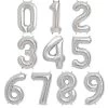 Ballon Anniversaire Chiffre Aluminium Argent - 36 Cm -Petits Trésors Soldes p 4087G 220215160530
