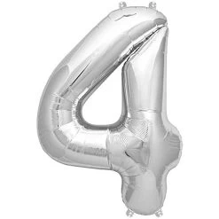 Ballon Anniversaire Chiffre Aluminium Argent - 36 Cm -Petits Trésors Soldes p 4087 option 11 220215155406