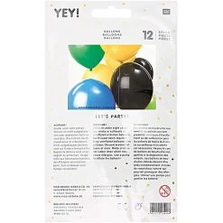 Ballons Anniversaire Couleur - Lot De 12 -Petits Trésors Soldes p 4120 supp 1 220218151900