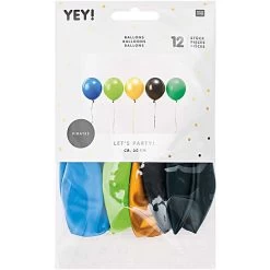Ballons Anniversaire Couleur - Lot De 12 -Petits Trésors Soldes p 4120 supp 3 220218151901