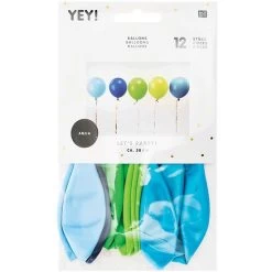 Ballons Anniversaire Multicolores Aqua - Lot De 12 11 Ballons Anniversaire Multicolores Aqua - Lot De 12 -Petits Trésors Soldes p 4122 supp 4 220218153721