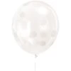 Ballons Anniversaire Transparent &agrave; Pois Blancs - Lot De 12 -Petits Trésors Soldes p 4124G 220218155241