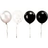 Ballons Anniversaire Noir Et Blanc - Lot De 12 -Petits Trésors Soldes p 4125G 220218155626