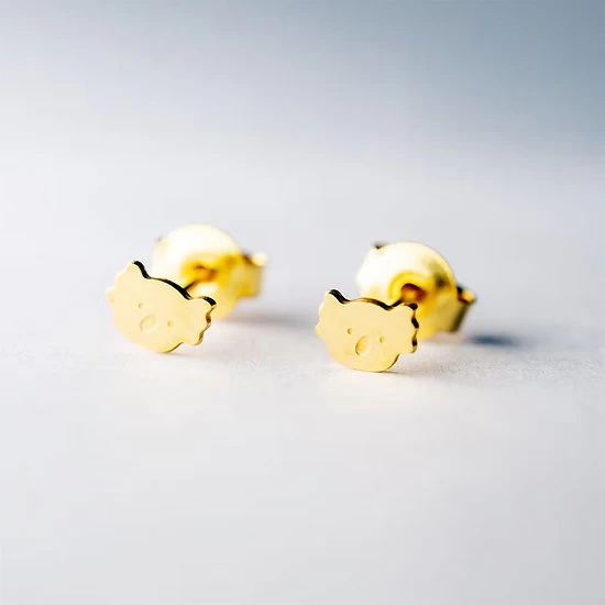 Boucles D'oreilles Plaquées Or - Koala 3 Boucles D'oreilles Plaquées Or - Koala