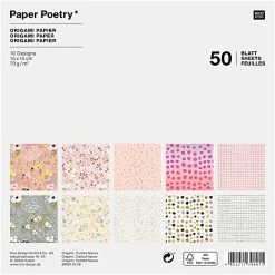 50 Feuilles Papier Origami Japan Trend - 15x15cm