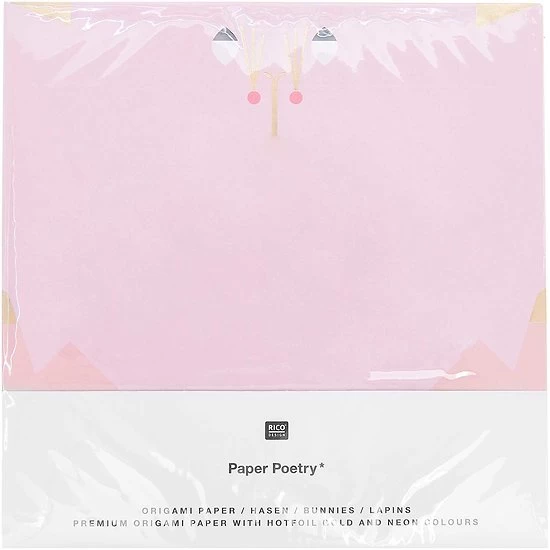 30 Feuilles Papiers Lapin Origami Sakura - 15x15cm 5 30 Feuilles Papiers Lapin Origami Sakura - 15x15cm – Image 3