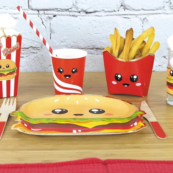 Serviette Papier Fast Food Hamburger - Lot De 16 4 Serviette Papier Fast Food Hamburger - Lot De 16 – Image 2